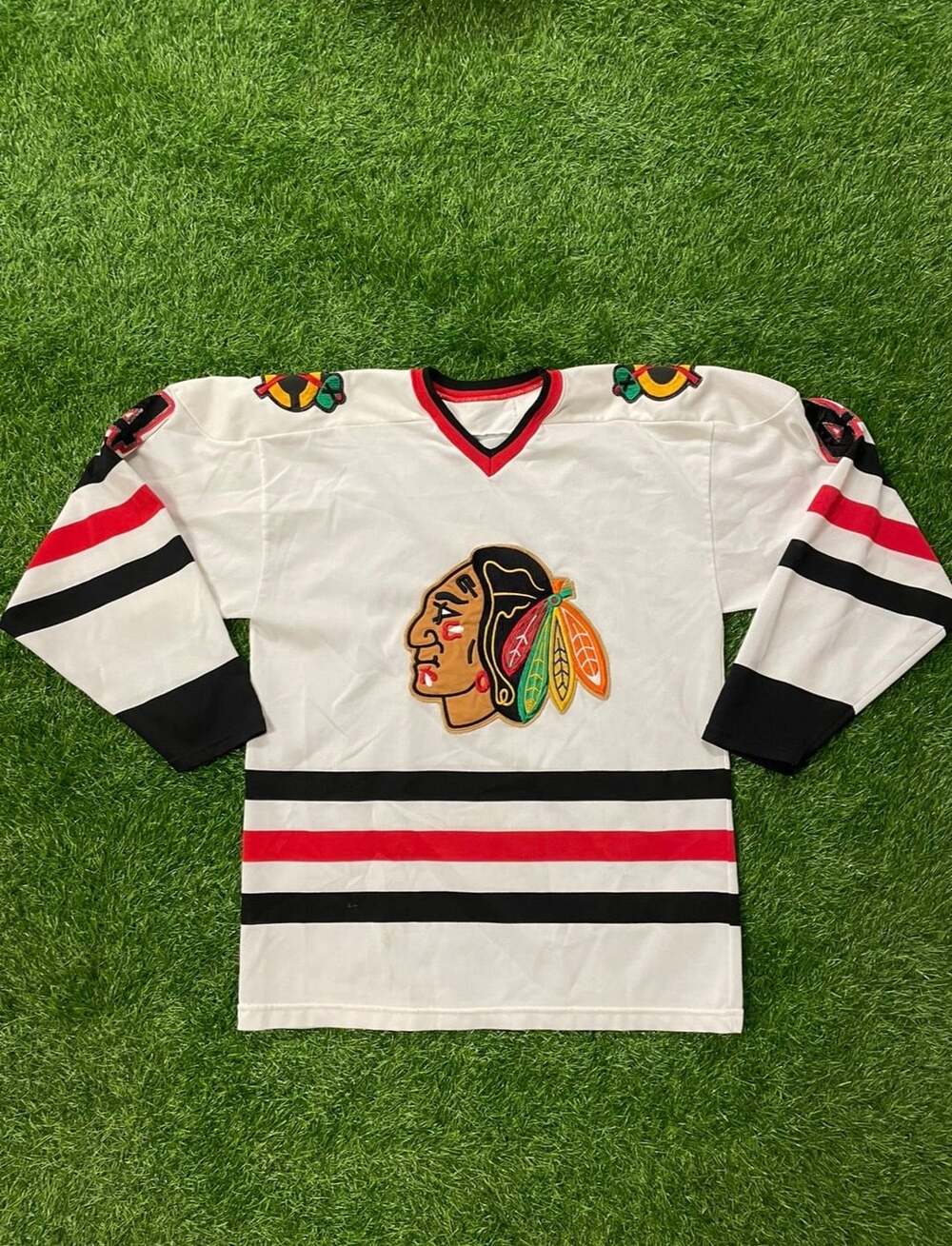 Chicago Blackhawks Hockey Jersey #4 White